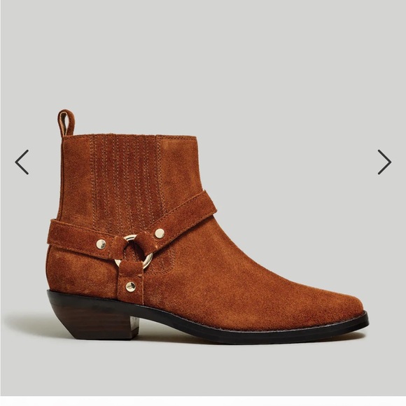 Madewell Santiago Western Ankle Boot - maple suede - Picture 2 of 5